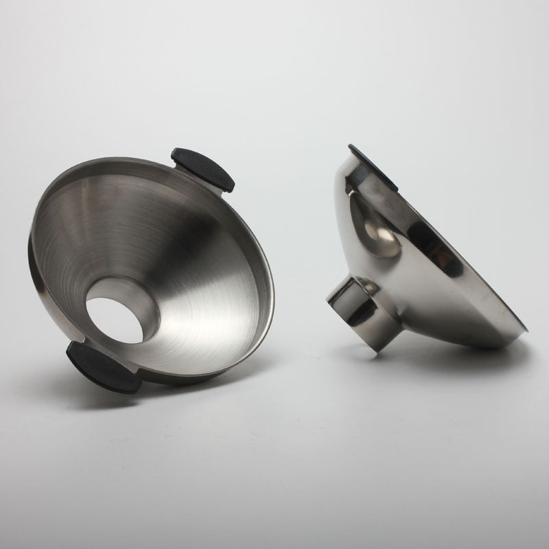 Stainless Steel Wide-mouth Funnel, Small Drain, Filter Hopper