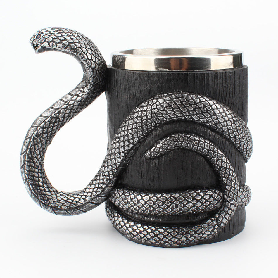 Serpent Embrace Stainless Steel Mug