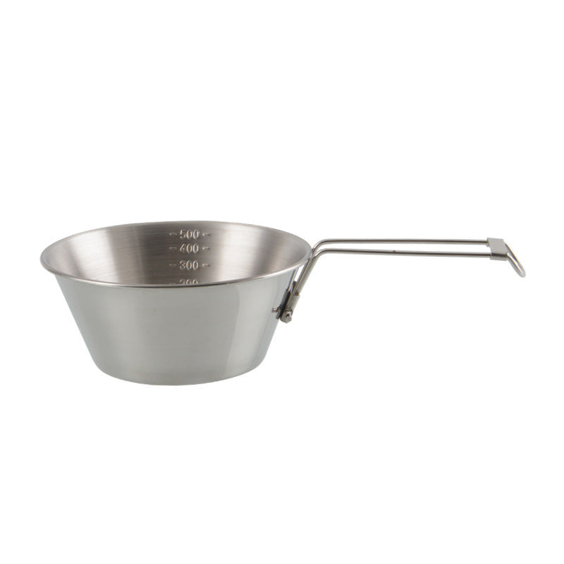 Outdoor Stainless Steel Folding Bowl