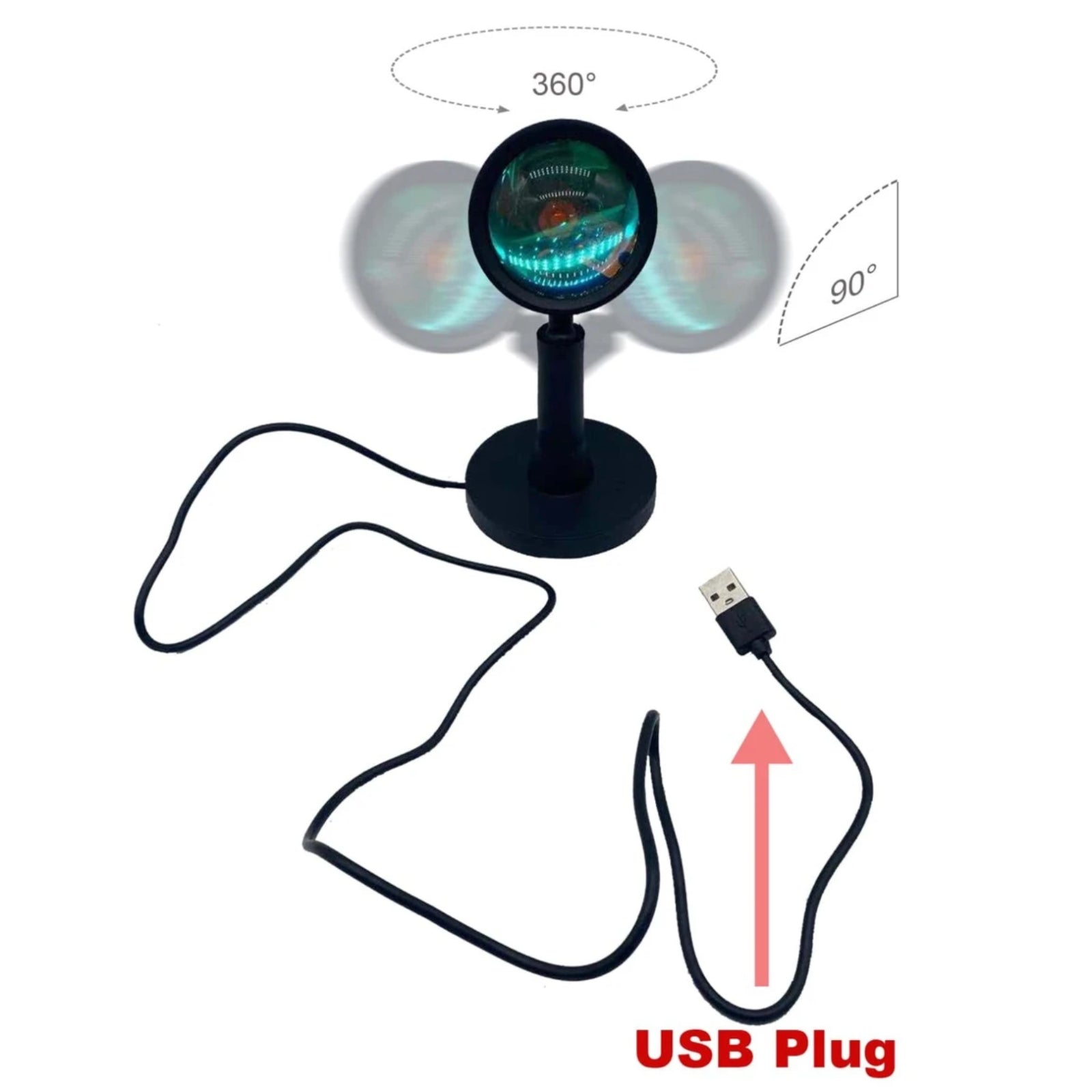 Sunset USB Projector Lamp Ambient Light