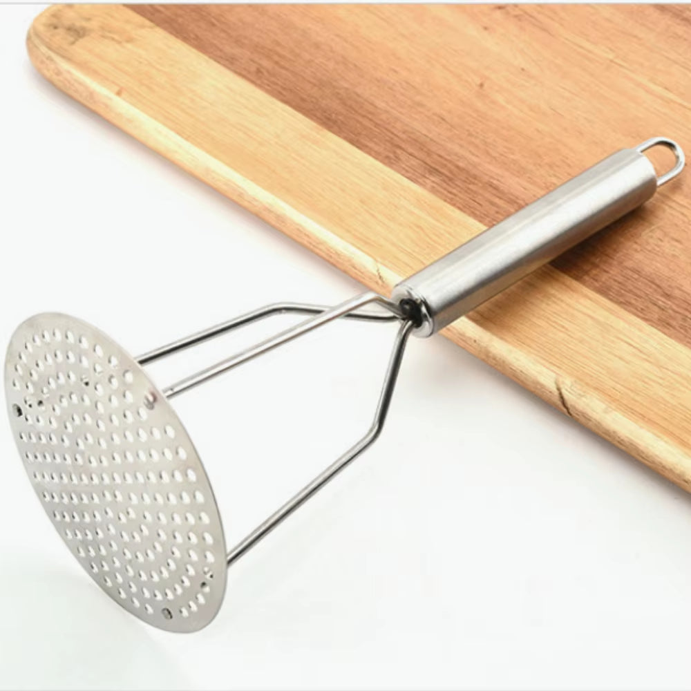 Stainless Steel Potato Masher Crush Vegetable Fruit Press Maker Kitchen Tool 