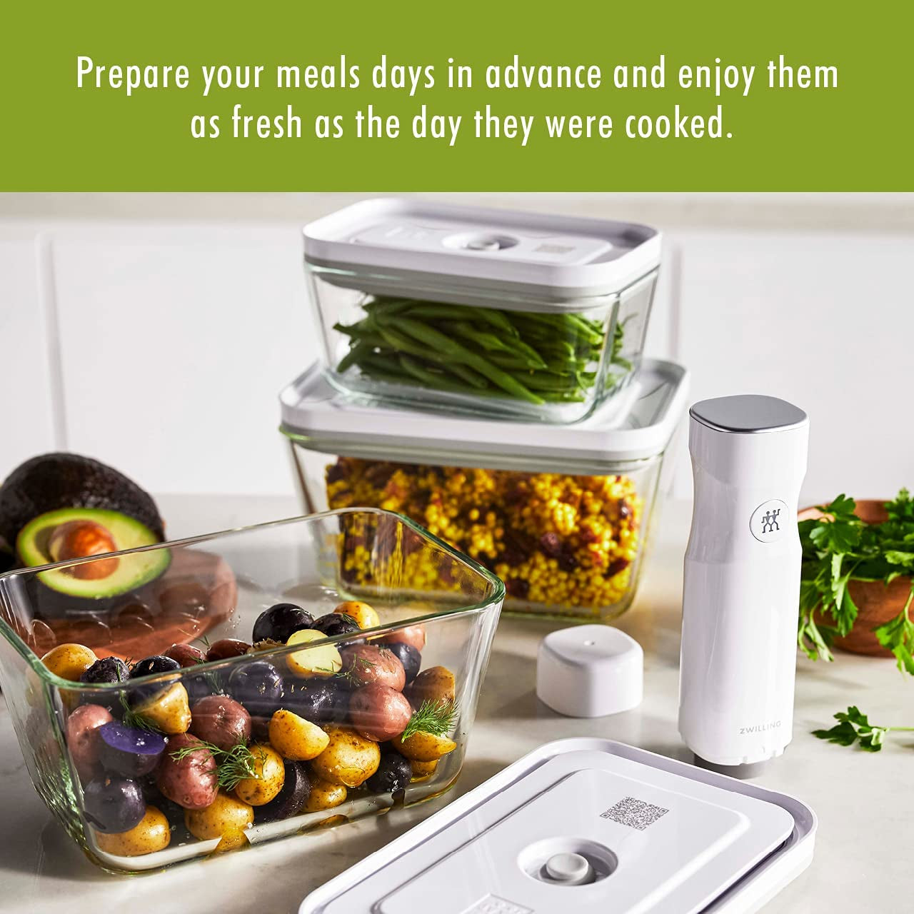 Fresh & Save Large Glass Airtight Food Storage Container – Meal Prep & Food Saver