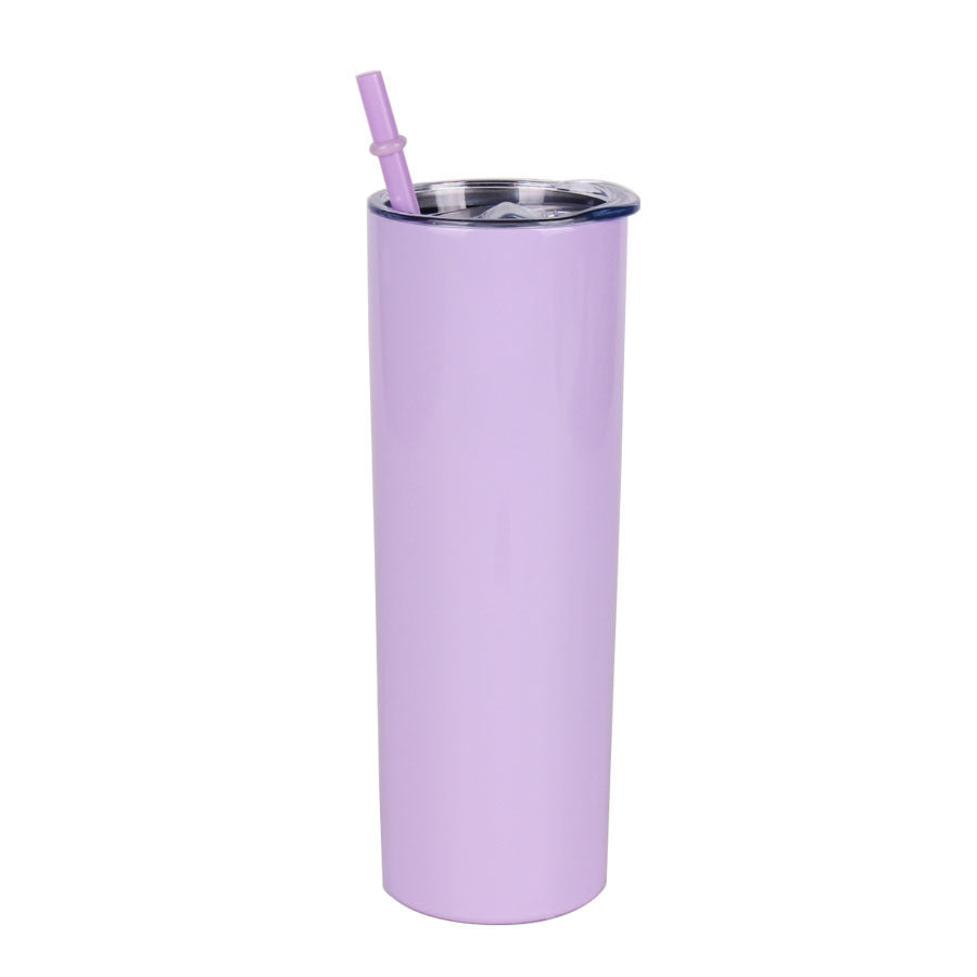 Double-Layer Stainless Steel Straw Tumbler, Insulated Slimming Water Cup