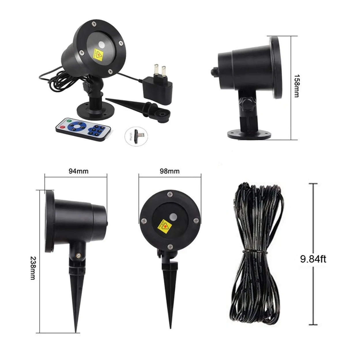 Christmas Star Laser Projector  RGB Lamp Waterproof with Remote