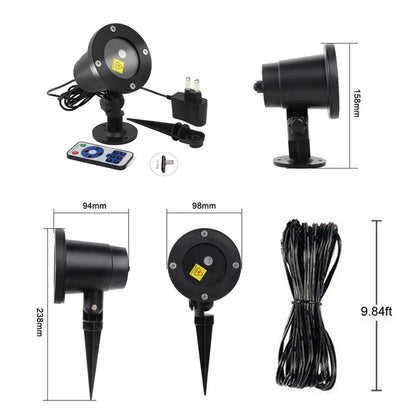 Christmas Star Laser Projector  RGB Lamp Waterproof with Remote