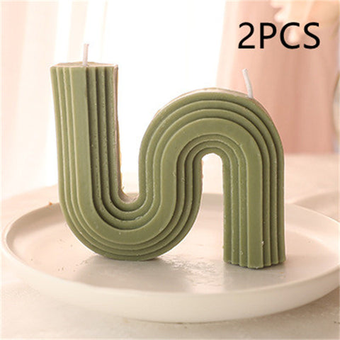 Modern Wavy Arch Scented Candle