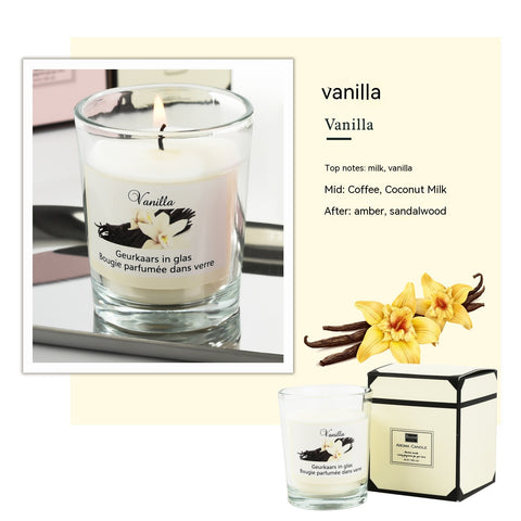 Elegant Scented Candle in Glass Jar