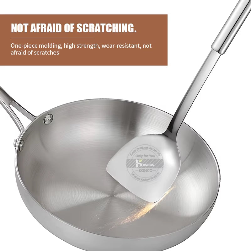 304 Stainless Steel Frying Pan Nonstick Kitchen Cookware for Gas Stove and Induction Cooker