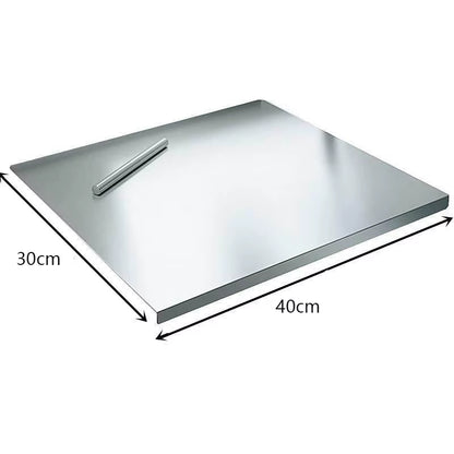 Light Top Stainless Steel Cutting Board Food Grade Heavy Duty Chopping Boards Anti-Slip Boards