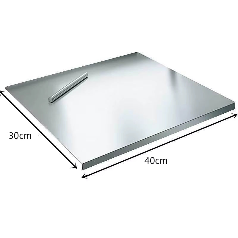 Light Top Stainless Steel Cutting Board Food Grade Heavy Duty Chopping Boards Anti-Slip Boards
