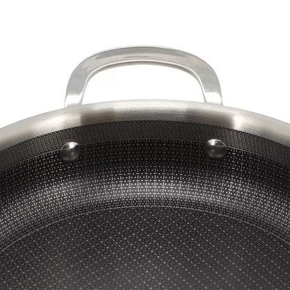 9-Inch 3-Ply Stainless Steel Nonstick Deep Fry Pan with Lid