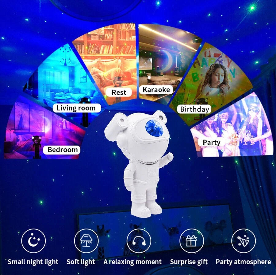 Astronaut Space Buddy Projector Lamp  W/ Remote 