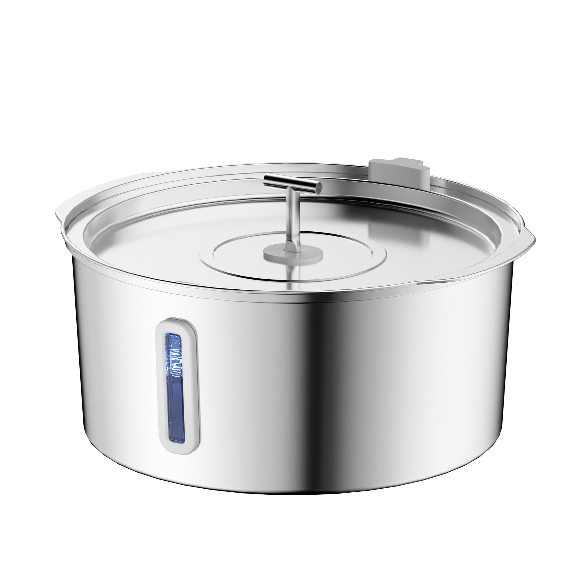 7L Pet Mouth Wet-proof Stainless Steel Large Capacity Floating Bowl Pet Bowl