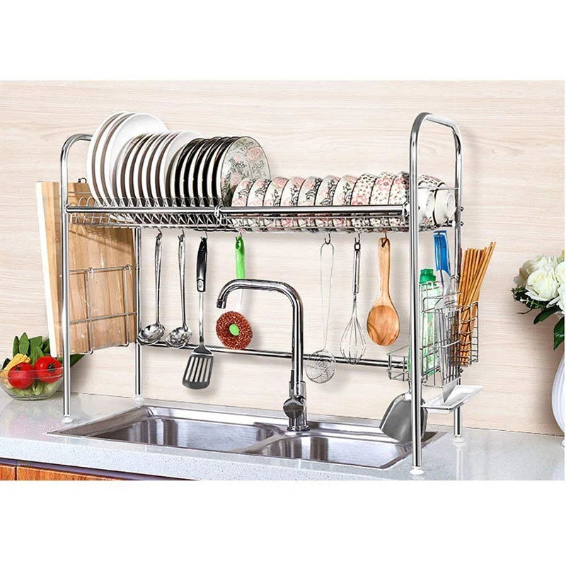 Adjustable Stainless Steel Dish Rack