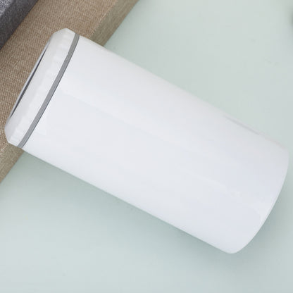 Stainless Steel Insulated Can Cooler with Dual Lid