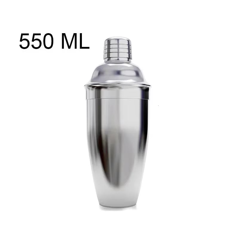 550ML/750ML Cocktail Shaker Mixer Stainless Steel Wine Martini Boston Shaker for Bartender Drink Party Bar Tools