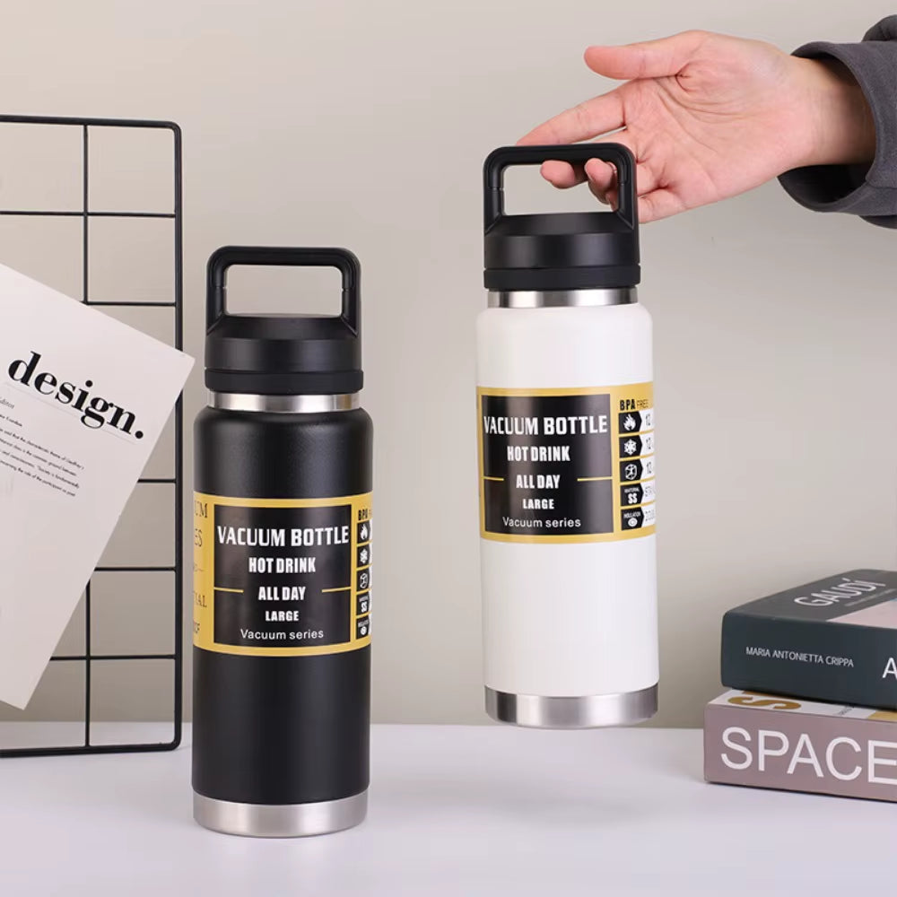 Large Capacity Water Bottle Stainless Steel Thermos Vacuum Insulated Flask