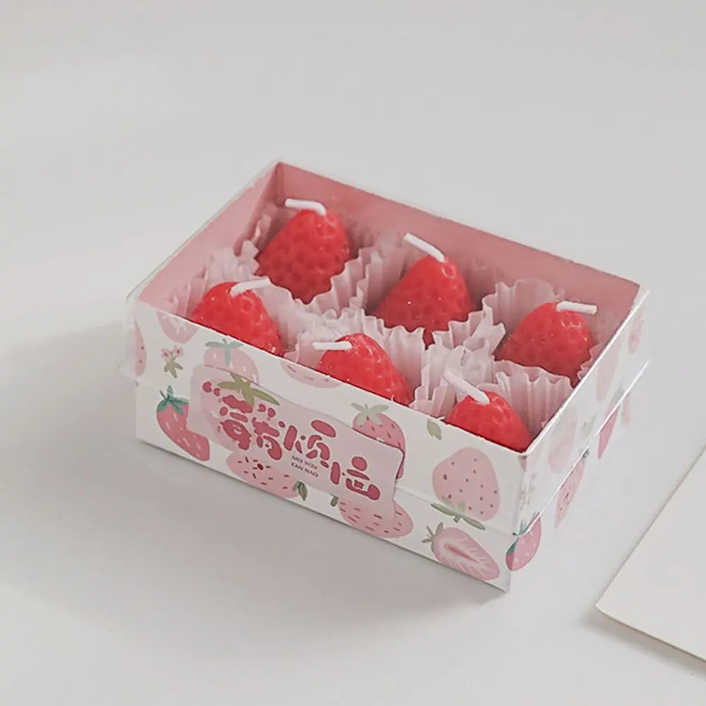 Strawberry Scented Candles Soy Wax Aromatherapy