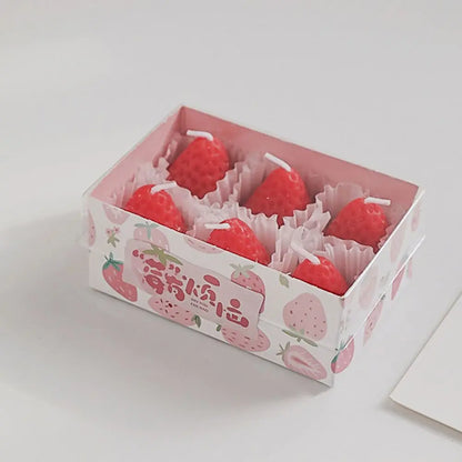 Strawberry Scented Candles Soy Wax Aromatherapy