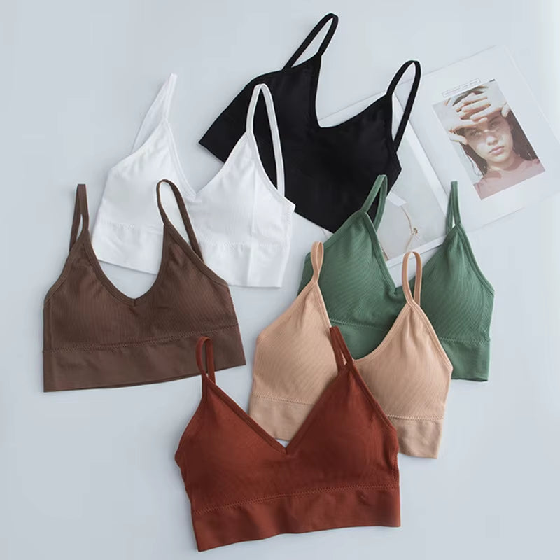 Women Tube Top U Back Crop Top Push up Bandeau Bra Sexy Lingerie Seamless Underwear Sport Top Fitness Brassiere