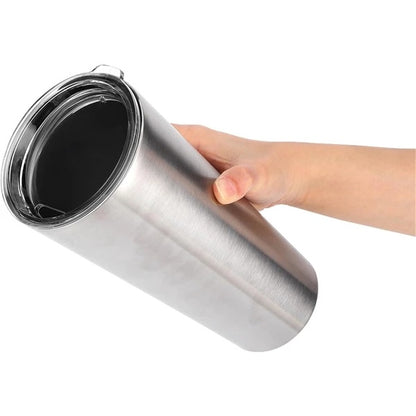 Sleek Stainless Steel Skinny Tumbler with Lid: Hydrate in Style