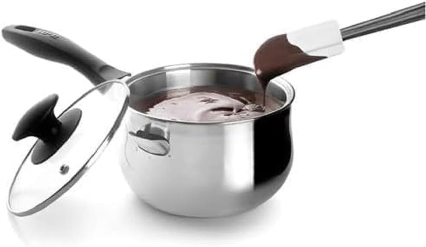 1.05 Qt Stainless Steel Double Boiler Pot, All-In-One Design with Built-In Water Chamber, Easy to Clean 