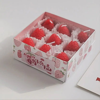 Strawberry Scented Candles Soy Wax Aromatherapy