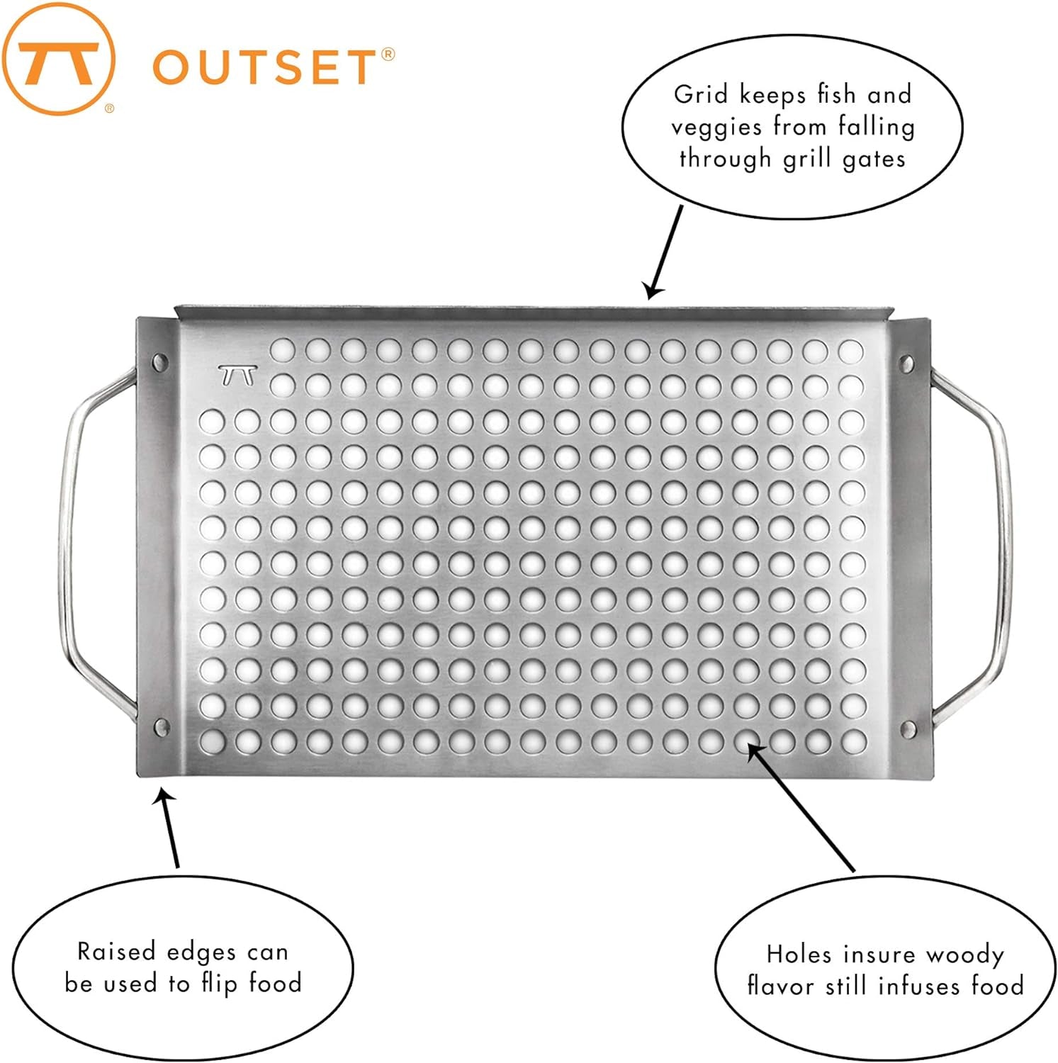 Stainless Steel Grill Topper Grid, Set of 2, 11"X7" and 11"X17"