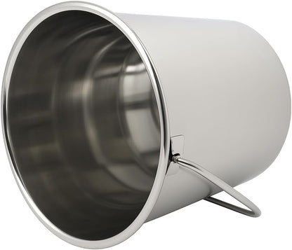 Stainless Steel Bucket (5 Gallon)- Great for Pets, Cleaning, Food Prep