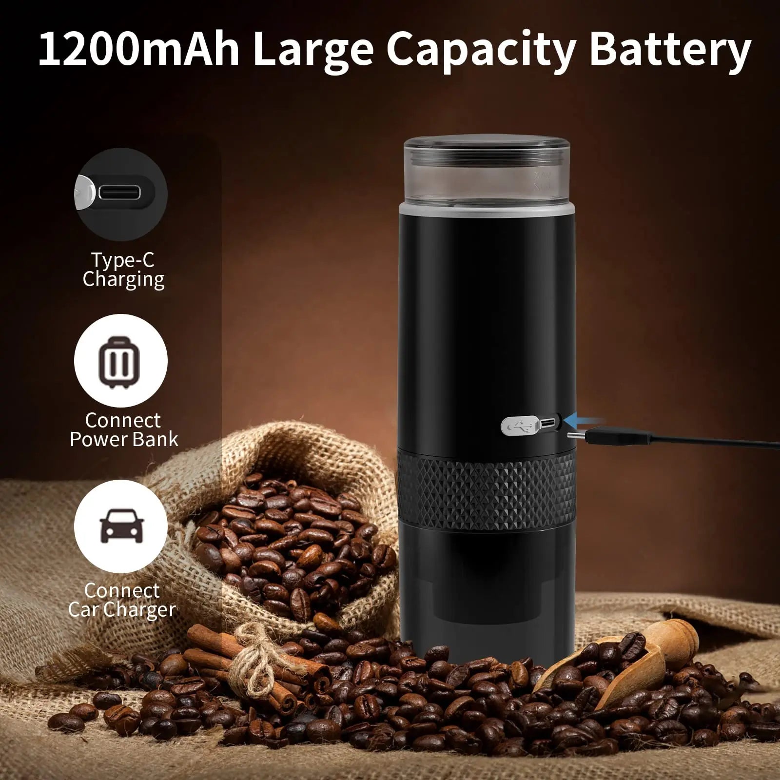  Portable Coffee Machine Coffee Maker Electric Capsule 