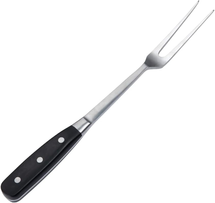 13 Inch Stainless Steel Meat Fork with Black Holder