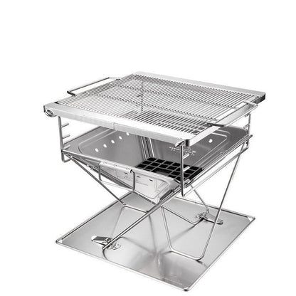 Stainless Steel Folding Fire Table Barbecue Oven