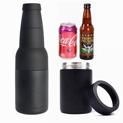 Double-Wall Vacuum Insulated Can and Bottle Koozie: The Ultimate Drink Insulator