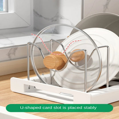 Artifact Pot Storage Rack Foldable Kitchen Utensil Storage Rack Kitchen Pot Lid Storage Rack