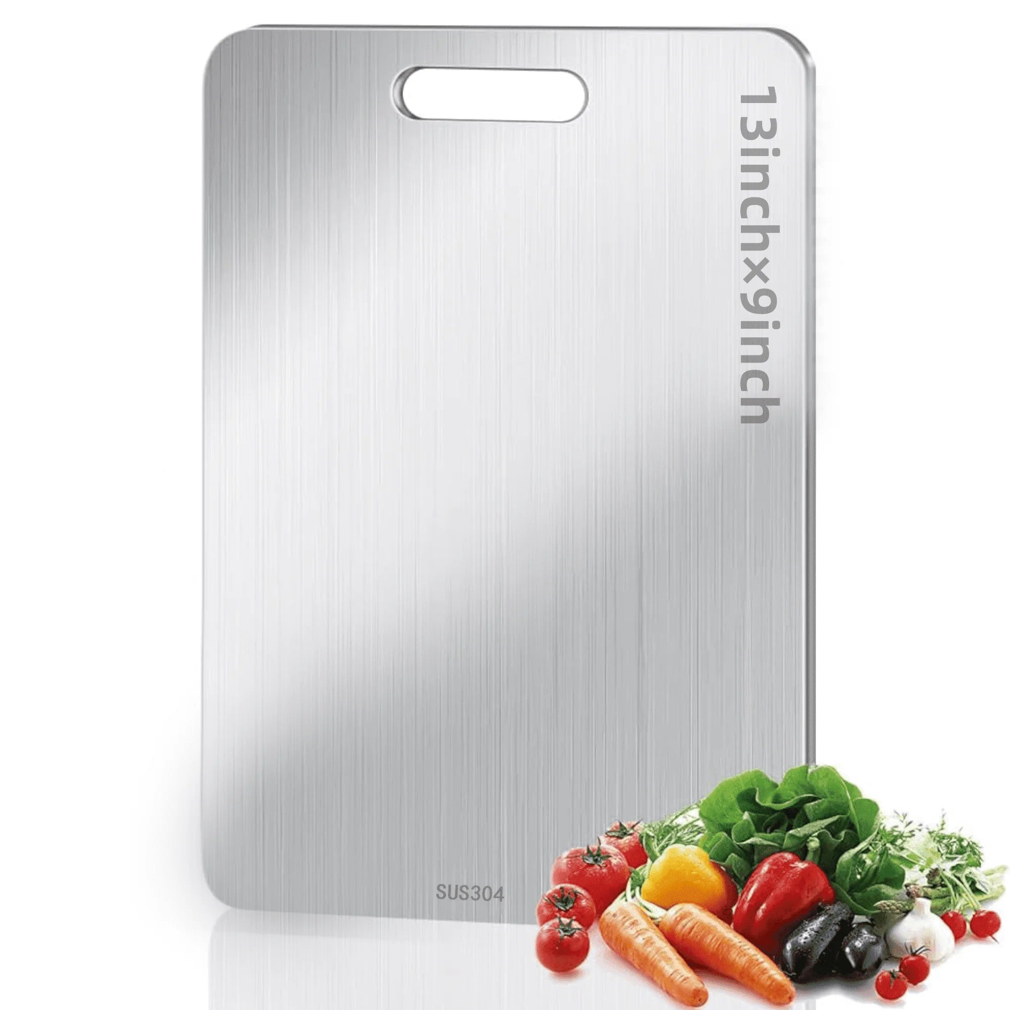 Stainless Steel Cutting Board, Double-Sided Food Grade Cutting Board