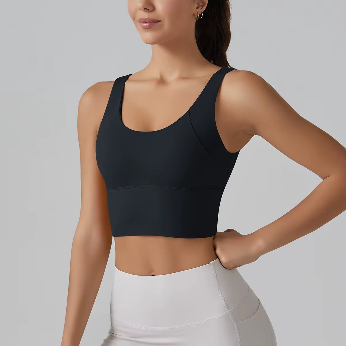 New Fitness Top Women's Push up Running Gym