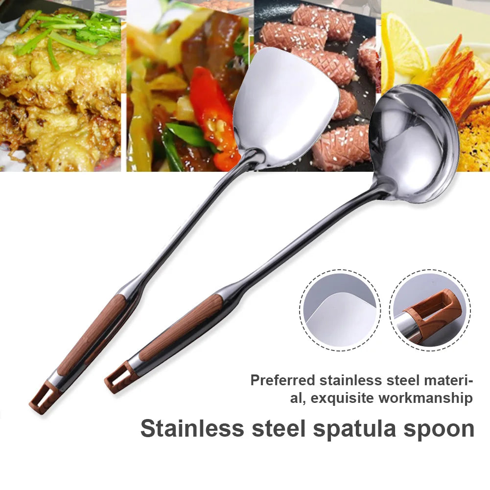 Stainless Steel Spatula Spoon Kitchen Utensils 