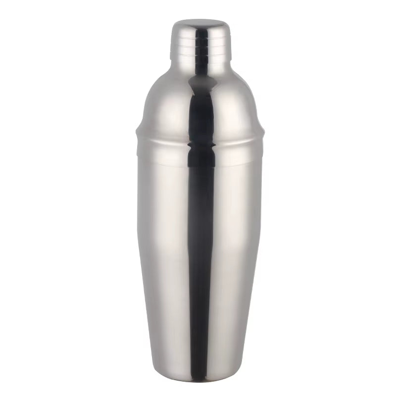 750ML Stainless Steel Boston Cocktail Set Shaker Wine Pourers Gold Bar Tool Set with Strainer Measure Cup Bartender