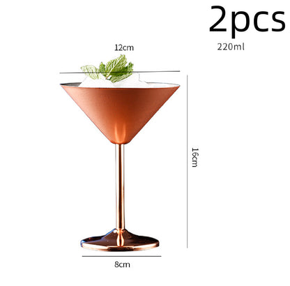 Stainless Steel Cocktail & Martini Glass