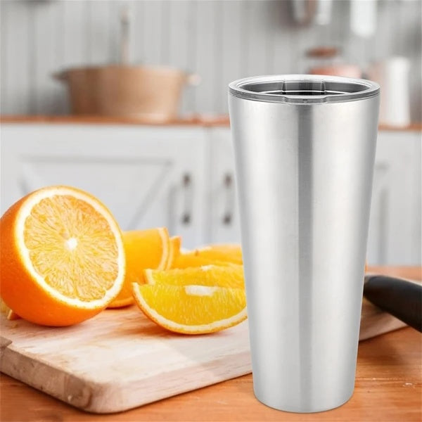 Sleek Stainless Steel Skinny Tumbler with Lid: Hydrate in Style
