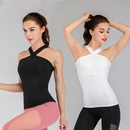 Beautiful Back Cross Fitness Sports Top