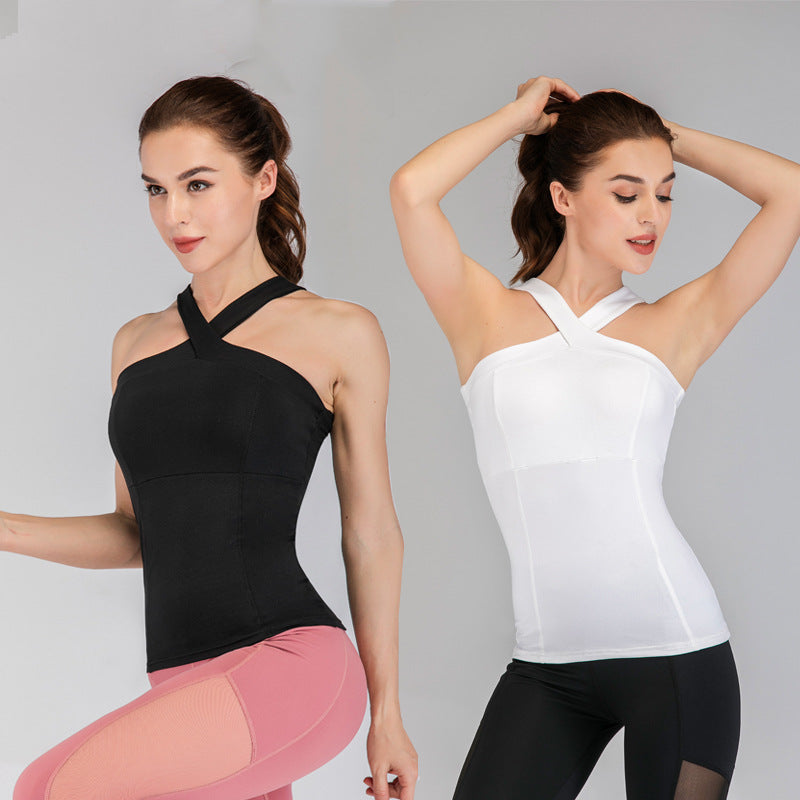 Beautiful Back Cross Fitness Sports Top
