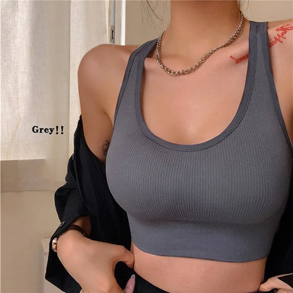 Women Seamless Fitness Top High Impact Sports Bra