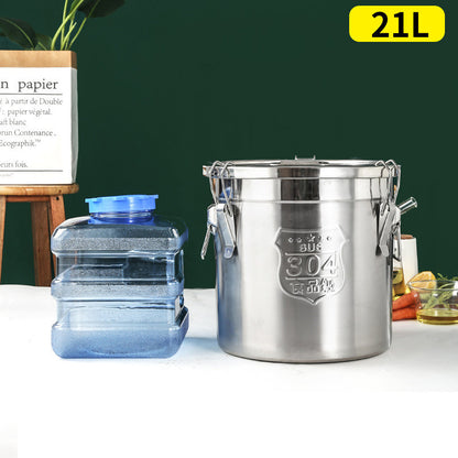 Stainless Steel Rice Bucket Rice Cylinder