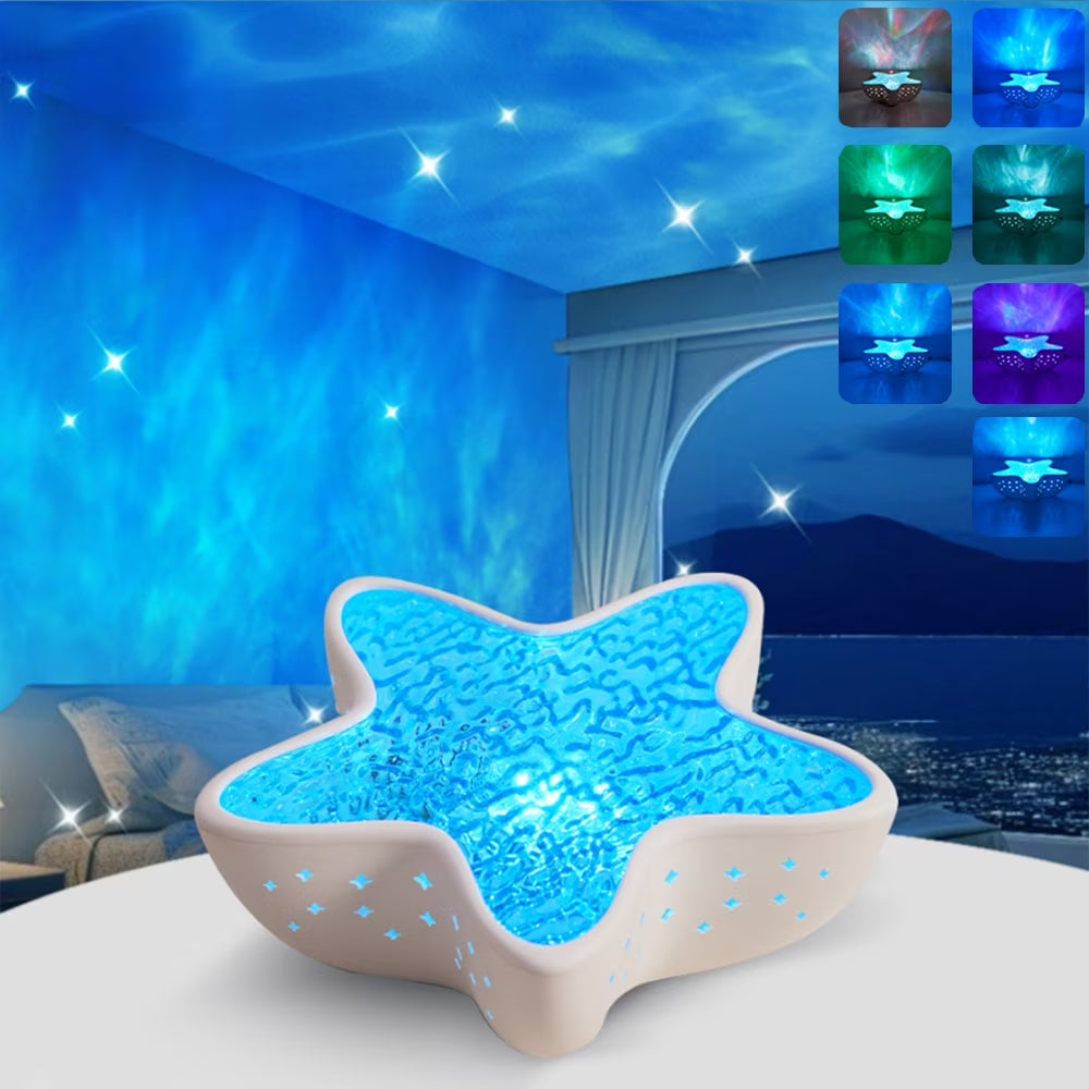 Nrthern Lights Lamp Star Projector - 7 Colors Galaxy Projector 