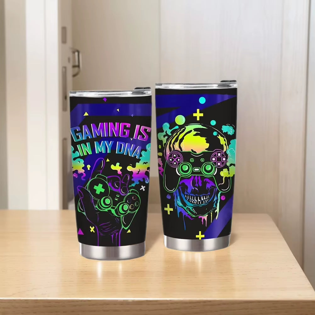 20 oz. Stainless Steel Insulated Gamer Tumbler Cup