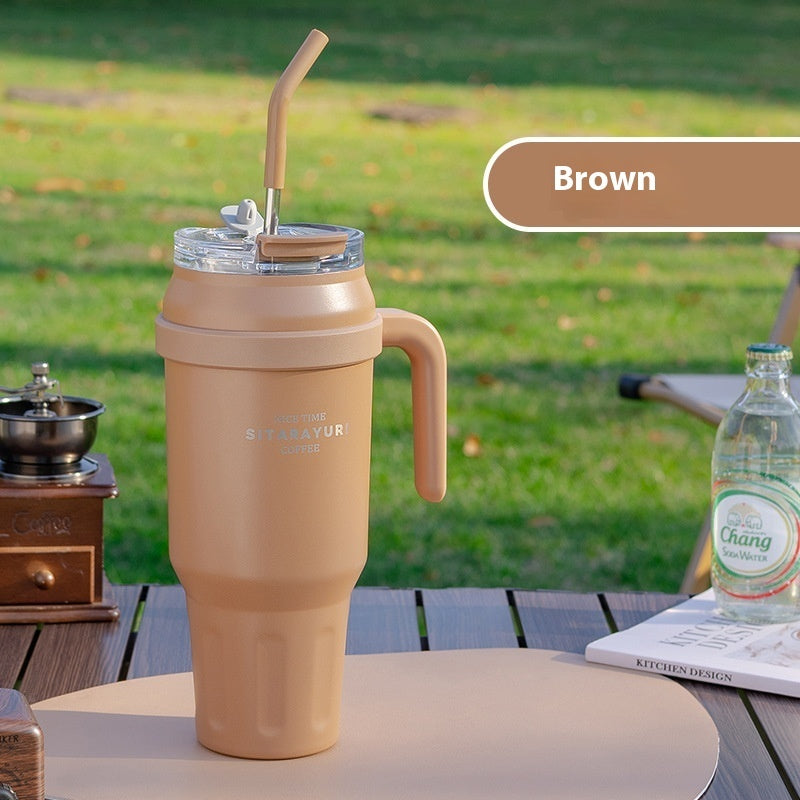 Durable Insulated Tumbler with Handle and Straw: Your Perfect Hydration Partner