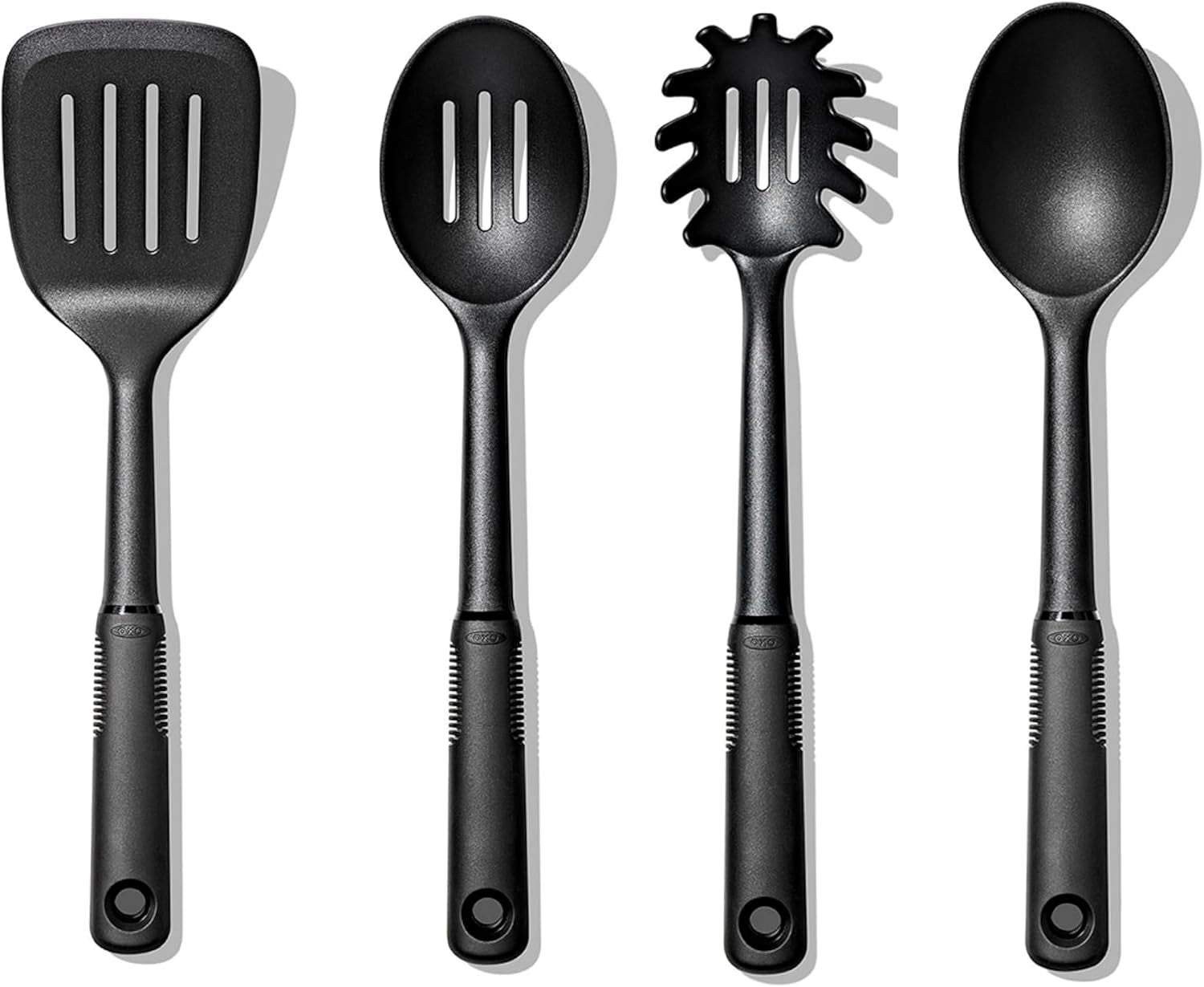 Good Grips 4-Piece Nylon Tool Set, 2.3, Black