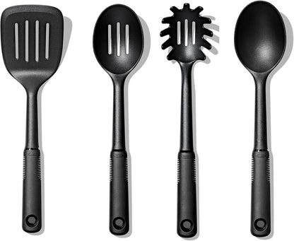 Good Grips 4-Piece Nylon Tool Set, 2.3, Black