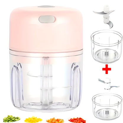 100/250ML Portable Electric Garlic Masher Crusher Garlic Chopper USB Food Kitchen Tools